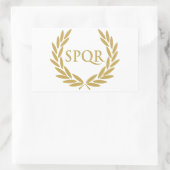 Sticker Rectangulaire Sceau du Sénat romain du SPQR de Rome (Sac)