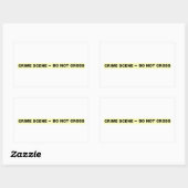 Sticker Rectangulaire Scène criminelle - Ne pas traverser (Feuille)