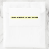 Sticker Rectangulaire Scène criminelle - Ne pas traverser (Sac)