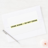 Sticker Rectangulaire Scène criminelle - Ne pas traverser (Enveloppe)