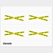 Sticker Rectangulaire Scène criminelle - Ne pas traverser (Feuille)