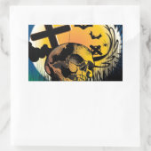 Sticker Rectangulaire Scène Halloween (Sac)