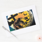 Sticker Rectangulaire Scène Halloween (Enveloppe)