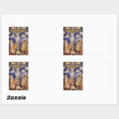 Sticker Rectangulaire Scène médiévale du Vendredi Saint (Feuille)