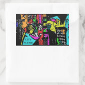 STICKER RECTANGULAIRE SCÈNE URBAINE SATIVA (Sac)