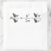 Sticker Rectangulaire Schrodinger's cat (Sac)