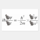 Sticker Rectangulaire Schrodinger's cat (Devant)