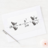 Sticker Rectangulaire Schrodinger's cat (Enveloppe)