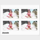 Sticker Rectangulaire Sci Fi Snow Punk (Feuille)