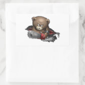 Sticker Rectangulaire Scie à oreille (Sac)