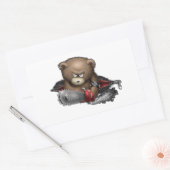 Sticker Rectangulaire Scie à oreille (Enveloppe)