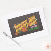 Sticker Rectangulaire Scooby-Doo Halloween Snack Logo (Enveloppe)