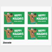 Sticker Rectangulaire Scooby-Doo Joyeux Visage | Personnalisé (Feuille)