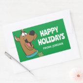 Sticker Rectangulaire Scooby-Doo Joyeux Visage | Personnalisé (Enveloppe)