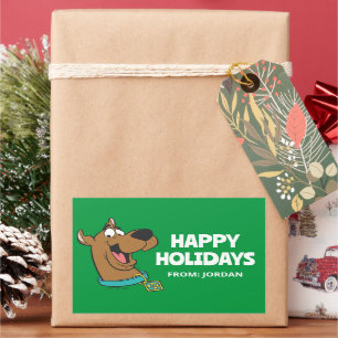 Sticker Rectangulaire Scooby-Doo Joyeux Visage Personnalisé