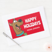 Sticker Rectangulaire Scooby-Doo Joyeux Visage | Personnalisé (Enveloppe)