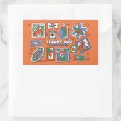Sticker Rectangulaire Scooby-Doo Wall of Halloween Picture Frames (Sac)