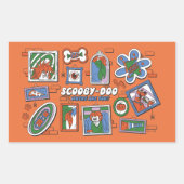 Sticker Rectangulaire Scooby-Doo Wall of Halloween Picture Frames (Devant)