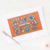 Sticker Rectangulaire Scooby-Doo Wall of Halloween Picture Frames (Enveloppe)