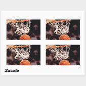 Sticker Rectangulaire Scoring de basket-ball (Feuille)