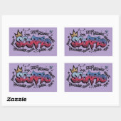 Sticker Rectangulaire Scorpio (Feuille)