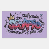 Sticker Rectangulaire Scorpio (Devant)