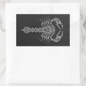 Sticker Rectangulaire Scorpion en acier (Sac)