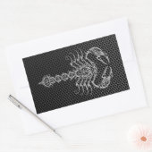 Sticker Rectangulaire Scorpion en acier (Enveloppe)