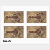 Sticker Rectangulaire Scorpion Tribal Rough (Feuille)
