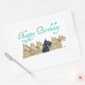 Sticker Rectangulaire Scotties Alignés (Enveloppe)