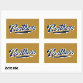 Sticker Rectangulaire Script des panneaux FIU (Feuille)