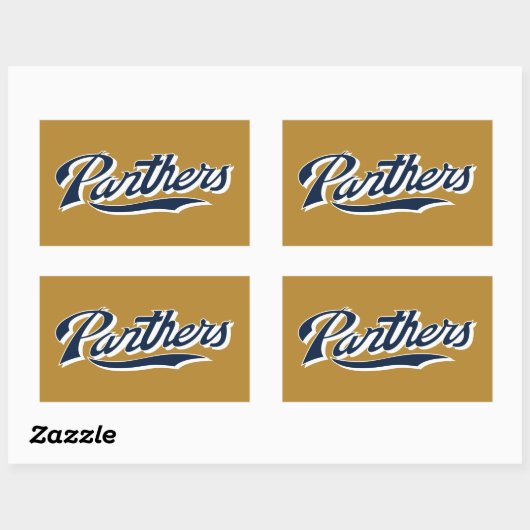Sticker Rectangulaire Script des panneaux FIU (Feuille)