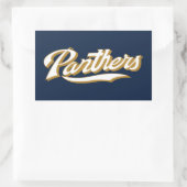 Sticker Rectangulaire Script des panneaux FIU (Sac)