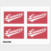 Sticker Rectangulaire Script Lancers (Feuille)
