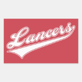Sticker Rectangulaire Script Lancers (Devant)