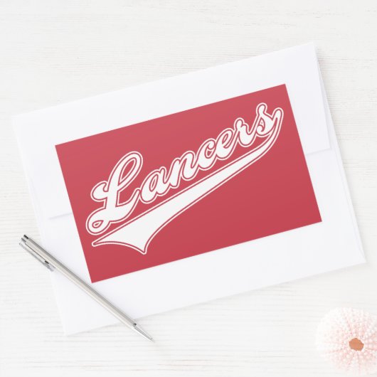 Sticker Rectangulaire Script Lancers (Enveloppe)