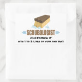 Sticker Rectangulaire Scrubologue drôle (Sac)
