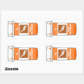 Sticker Rectangulaire Scuba Diving Is My Drug (Feuille)