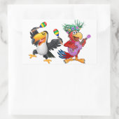STICKER RECTANGULAIRE SE DÉCHAÎNER AU TIKI (Sac)