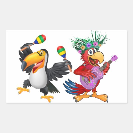 STICKER RECTANGULAIRE SE DÉCHAÎNER AU TIKI (Devant)