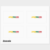 Sticker Rectangulaire Se souvenir de Mes ancêtres JunetDix Celebrate, (Feuille)