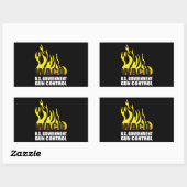 Sticker Rectangulaire Se souvenir de Waco (Feuille)