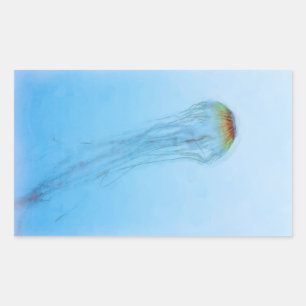 Sticker Rectangulaire Sea Nettle
