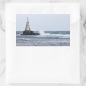 Sticker Rectangulaire Seascap with lighthouse (Sac)