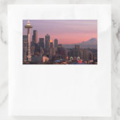 Sticker Rectangulaire Seattle depuis Kerry Park. (Sac)