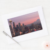 Sticker Rectangulaire Seattle depuis Kerry Park. (Enveloppe)