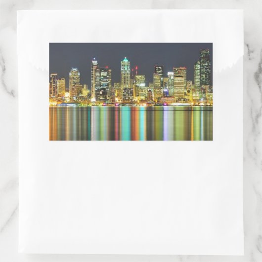 Sticker Rectangulaire Seattle line (Sac)