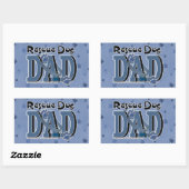 Sticker Rectangulaire Secourir le chien DAD (Feuille)