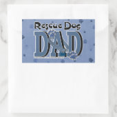 Sticker Rectangulaire Secourir le chien DAD (Sac)
