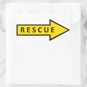 STICKER RECTANGULAIRE SECOURIR R (Sac)